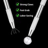 Walquicks 3 Pcs Stainless Steel 4-Claw Pick Up Tool, Piercing