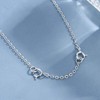 3 Pieces Silver Bracelet Necklace Extended Chain Silver Necklace Extenders