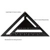 12 Inch Aluminum Alloy Triangle Ruler Square Protractor High Precision