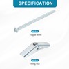 sourcing map 3/16 x 3 Male Thread Spring Loaded Hollow