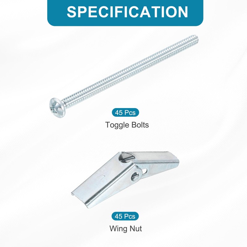 sourcing map 3/16 x 3 Male Thread Spring Loaded Hollow