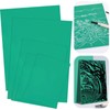 Hlimior Pack of 5 Soft Rubber Lino Printing Plates for