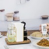Napkin Holder for Table, Wood Base Rotating Napkin Holder with