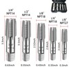 SQLMLZ 5-Piece NPT Pipe Tap Set,Sizes Includes 1/8", 1/4", 3/8",