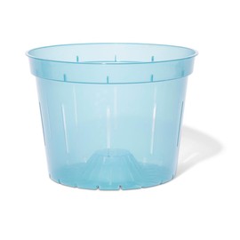 rePotme Orchid Pot - 8 inch Slotted Orchid Pots with Holes - 3 Pack (Blue Sapphire)