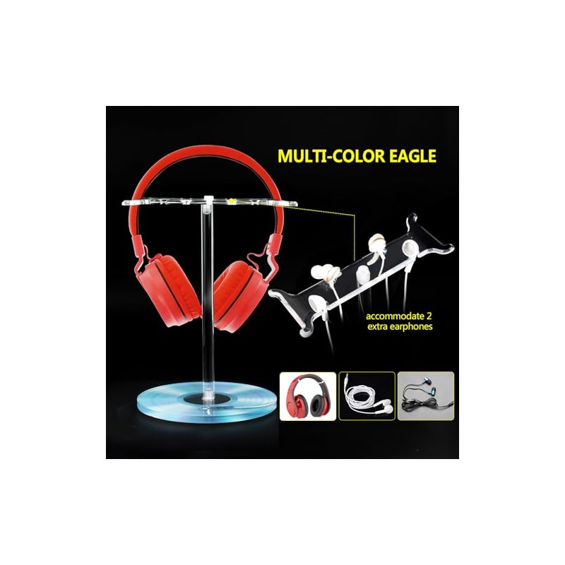 Soporte para auriculares dual (grabación azul/LP)