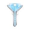 Lucky Line Key Shapes, Diamond Ring, House Key Blank KW/11,