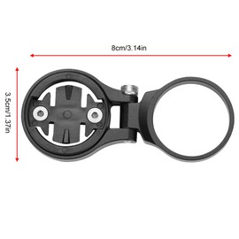 VGEBY1 Bike Computer Mount Bracket for Bicycle Headlight Extender Aluminum Alloy (Black for Garmin)