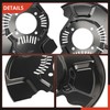 A-Premium Front Driver and Passenger Side Brake Dust Shield Compatible