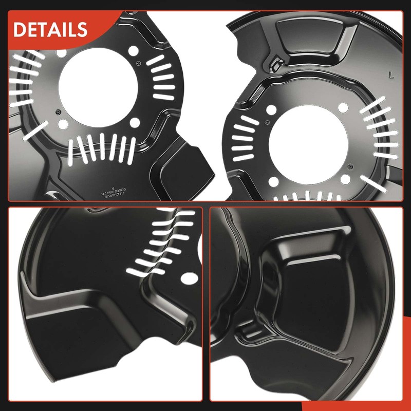A-Premium Front Driver and Passenger Side Brake Dust Shield Compatible