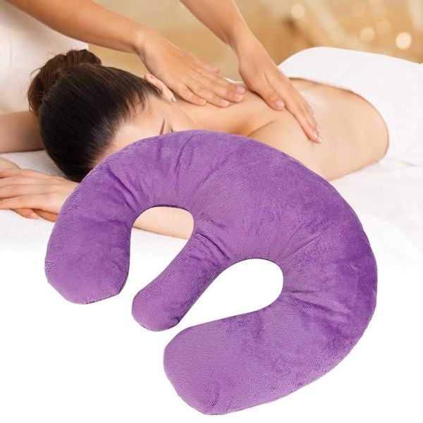Soft Chest Pillow, Beauty Salon Breast Support Pillow Wrinkles Prevention Professional SPA Massage Chest Pillow Pad Cushion for Beauty Salon Relax(Purple)