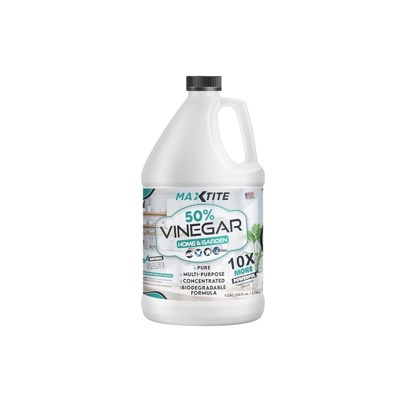 MAXTITE High-Strength 50% Pure Concentrated Vinegar for Home & Garden