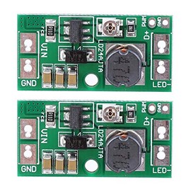 LD24AJTA 2 PCS Adjustable LED Driver Board 20W DC6~25V LED PWM Controller DC-DC Step-Down Constant Current Converter