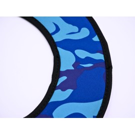 Sunflex® Jerseyprene titanium ring, camo blue, lightweight throwing ring for the beach and the park, flight ring can be caught without risk of injury, extremely robust and suitable for all ages