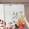 JarThenaAMCS Fall Pumpkins Shower Curtain Autumn Leaves Harvest Thanksgiving Polyester