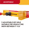 CARTMAN 2-Pack Heavy Duty Universal Trailer Lock Wheel Clamp, Adjustable