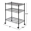 ZenStyle 3-Tier Adjustable Shelving Unit, Commercial-Grade Steel Wire Shelving Rack