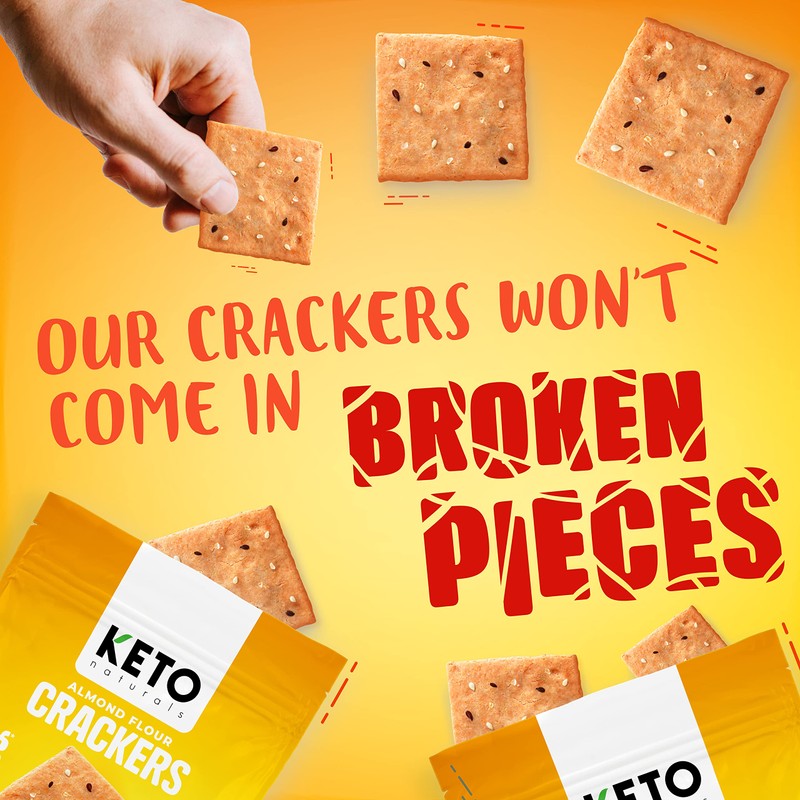 Keto Crackers low carb crackers (Cheddar and Onion) Keto friendly