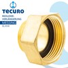 Reducer extension – outer x internal thread in untreated brass.