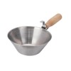 MYCENSE Cement Bucket Scoops Heavy Duty Mud Pan with Wood