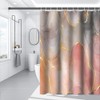 Umpoo Pink Marble Shower Curtain 72x72 Inch Abstract Mixed Ink