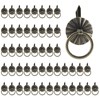 Jiozermi 50 Pcs Mini Pull Handle, Metal Ring Pull Handles,