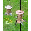 iBorn Metal Bird Feeder for Outside 10Port,2.8lb,p