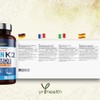 Vitamin K2 MK7 700mcg - 90 Vegan Capsules - High