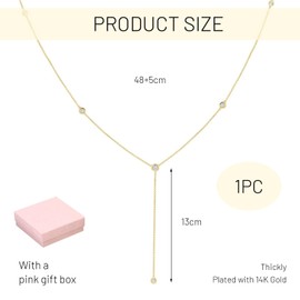 BelleVive Y Shaped Gold Chain for Women, 14K Gold Plated Minimalist Chain Jewelry, Y Shaped Multilayer Pearl Chain Drop Chains, Elegant Anniversary Gift