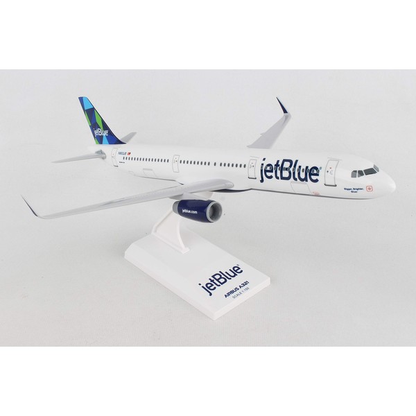 Daron SkyMarks SKR778 JetBlue Airlines Airbus A321 1:150 Scale New Livery Prism Tail Display Model , White