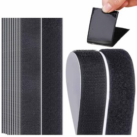 12 Pcs Industrial Strength Sticky Pads Sticky Back Velcro Heavy Duty, Wall Hanging Strips, Extra Strong Hook and Loop Tape, Double Sided and Removable for Walls, Floor, Plastics, Glasses, Metals