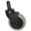 Rubbermaid Commercial FG7570L20000 Replacement Swivel Bayonet Casters, 3" Wheel, Thermoplastic