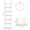 X-cosrack 6 Tier Closet Hanging Organizer, Clothes Hanging Shelves with