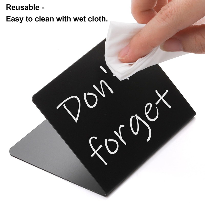 Tosnail 30 Pack 4 x 3 Inches Mini Chalkboard Signs,