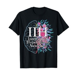 Idiopathic Intracranial Hypertension Awareness Brain Floral T-Shirt
