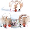 Zeeptix 12PCS Interactive Cat Feather Ball Toys Set - Bouncy