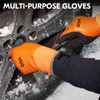 Vgo... Thermal Waterproof Work Gloves Winter Palm Latex for Freezer