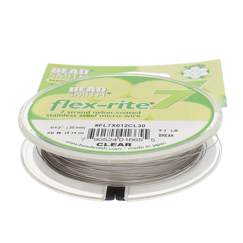 The Beadsmith Flex-Rite 7 Strand Nylon Coated, Stainless-Steel Beading Wire,