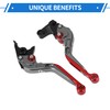 A ABSOPRO Short Long Brake Clutch Levers for Yamaha YZF