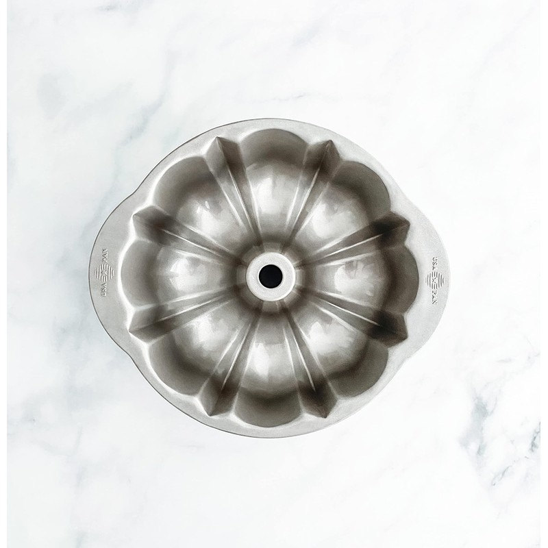 USA Pan Bakeware Nonstick Fluted Tube Cake Pan, Aluminized Steel