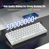 HTUTWOO 60% Mechanical Gaming Keyboard, Blue Switch, Wired Gaming Colorful