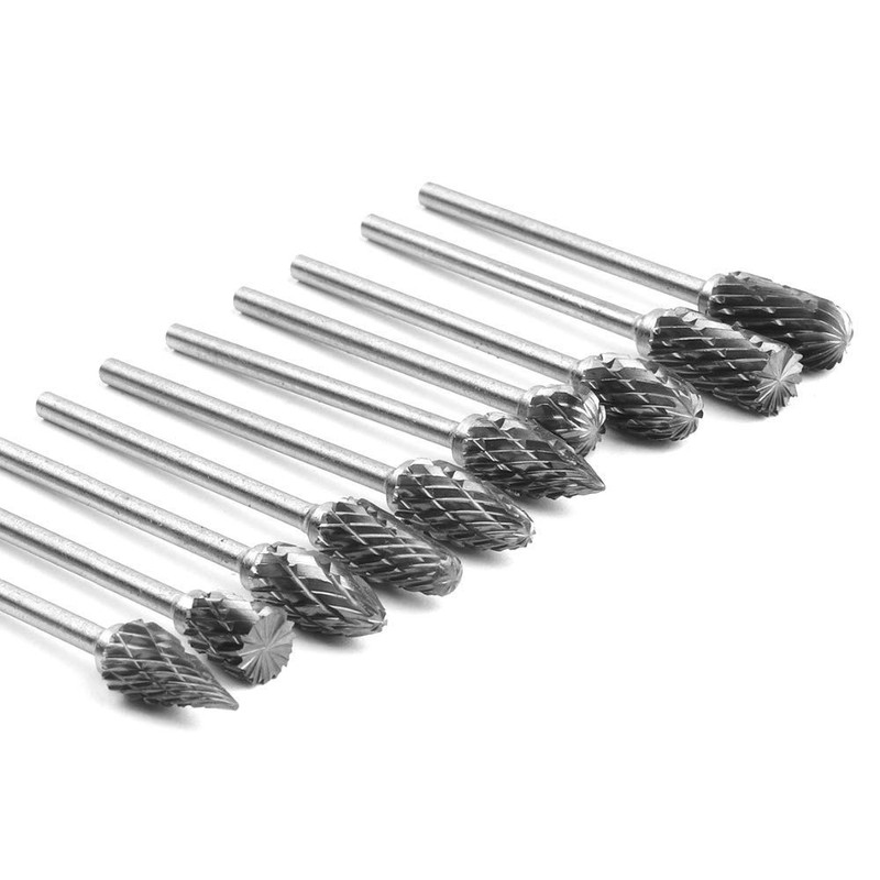 Mesee 10 Piece Carving Cutter Set, Carbide Burr Set, Rotary