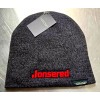 Jonsered heather black winter beanie hat custom embroidered NEW from