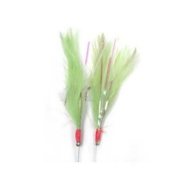P-Line FF5/0G/C Farallon Feather 2 HK 5/0 Green/Chartreuse