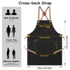 Genixart Chef Apron for Men Women - Cross Back Kitchen