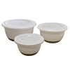 Dependable Industries inc. Essentials 3-Piece Plastic Mixing Bowl Set with