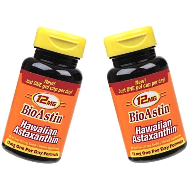 2 x 50 gel BioAstin - Hawaiian Astaxanthin 12mg capsules