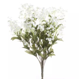Factory Direct Craft Lovely Leafy Artificial Wild Baby's Breath Bush