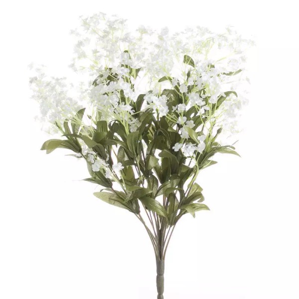 Factory Direct Craft Lovely Leafy Artificial Wild Baby's Breath Bush