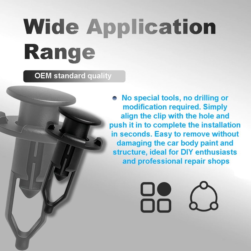 DSkoiph 20PCS Retainers Clips Tailgate Cap Top Protector Molding Clips
